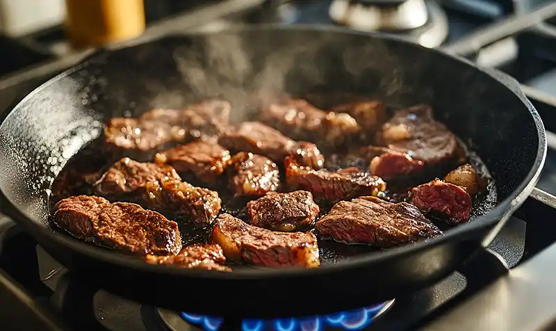 Preparing Of Mexican Street Tacos