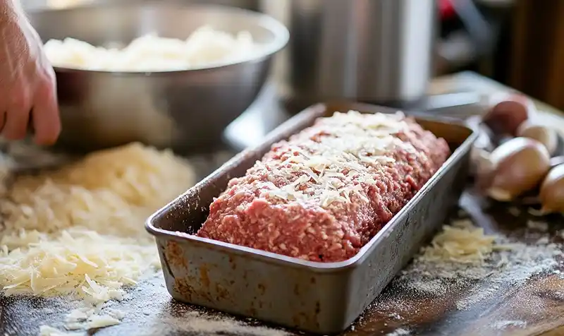 Mouthwatering Garlic Parmesan Meatloaf Recipe You'll Ever Make 4 Preparing Of Mouthwatering Garlic Parmesan Meatloaf Recipe