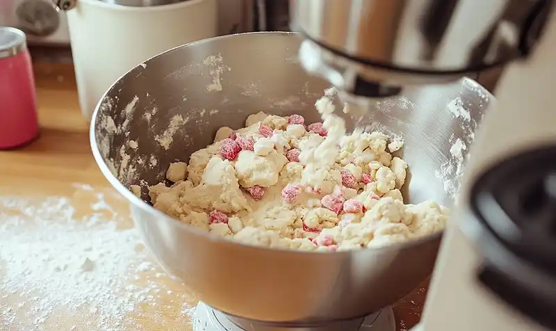 Preparing Of Strawberry Shortcake Cookies