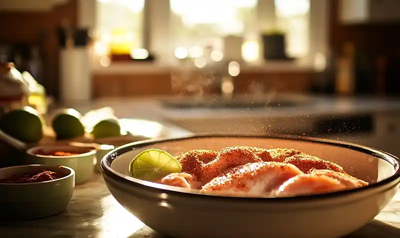 Preparing Of fiesta lime chicken recipe