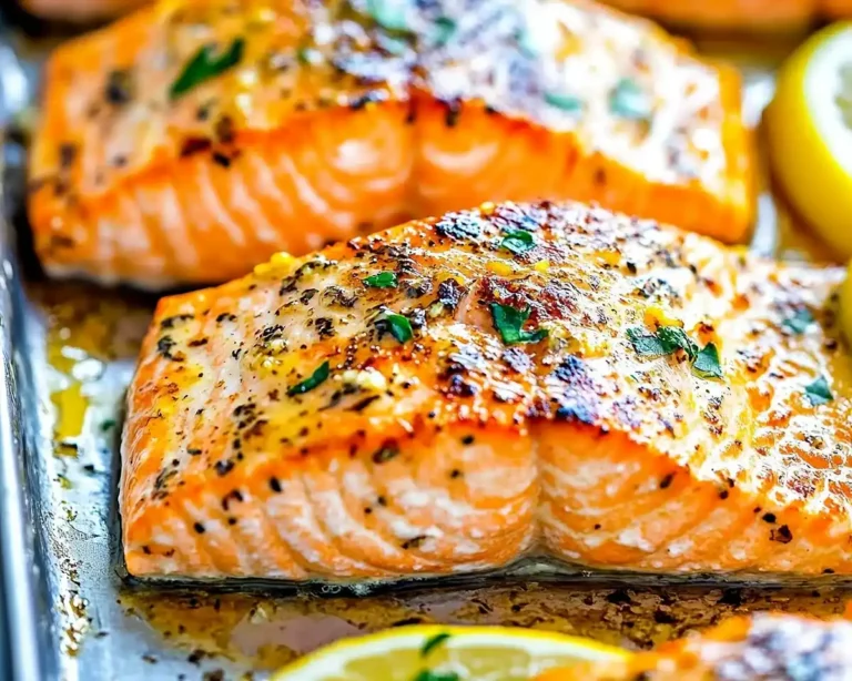 Sheet Pan Lemon Garlic Butter Salmon