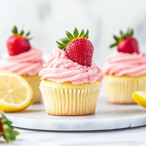 Strawberry Lemonade Cupcakes