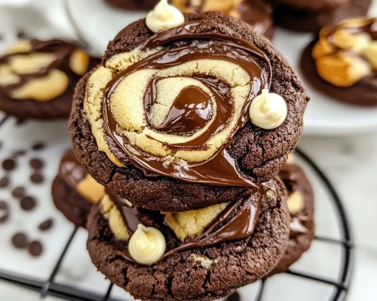Swirled Brownie Cookies