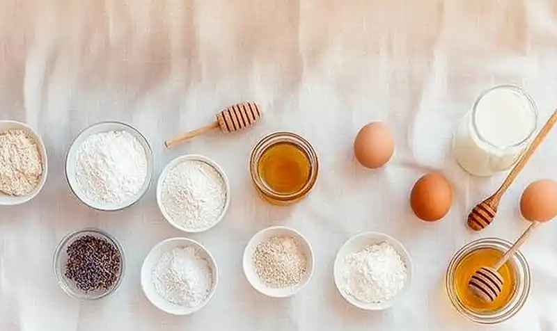 Ingredients For Lavender Honey Cupcakes