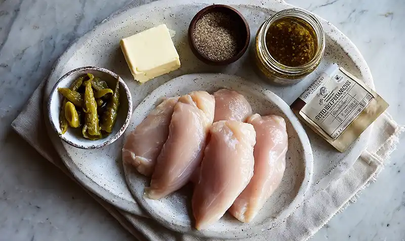 Ingredients OF Easy Mississippi Chicken