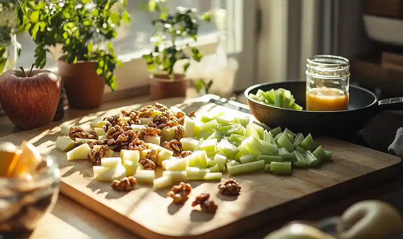 Crunchy Apple and Celery Salad 4 Preparing For Crunchy Apple and Celery Salad