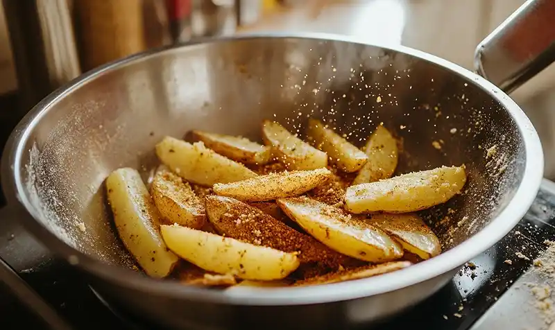Garlic Parmesan Potato Wedges You'll Ever Make 4 Preparing Of Garlic Parmesan Potato Wedges