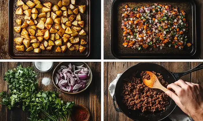 Loaded Potato Taco Bowl You'll Ever Make 4 Preparing Of Loaded Potato Taco Bowl