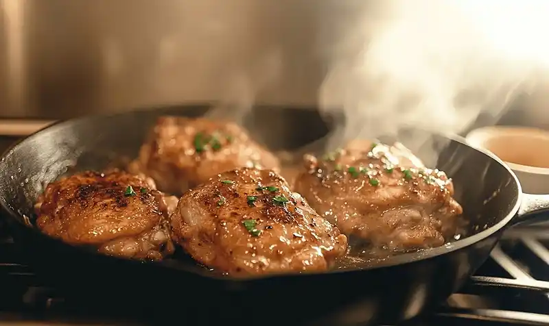 One-Pan Honey Garlic Chicken 4 Preparing Of One-Pan Honey Garlic Chicken