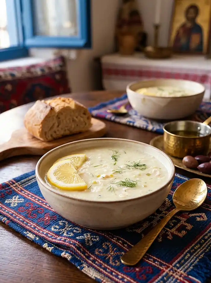 Greek Lemon and Rice Soup Recipe 5 Avgolemono soup