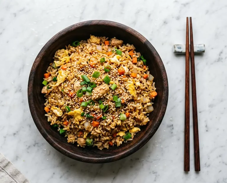 Beautiful plated benihana fried rice recipe​
