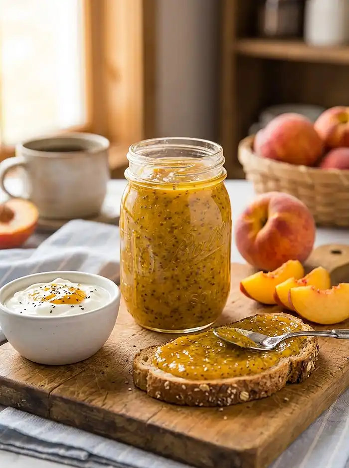 Peach Chia Seed Jam Recipe 5 Healthy Chia Seed Peach Jam
