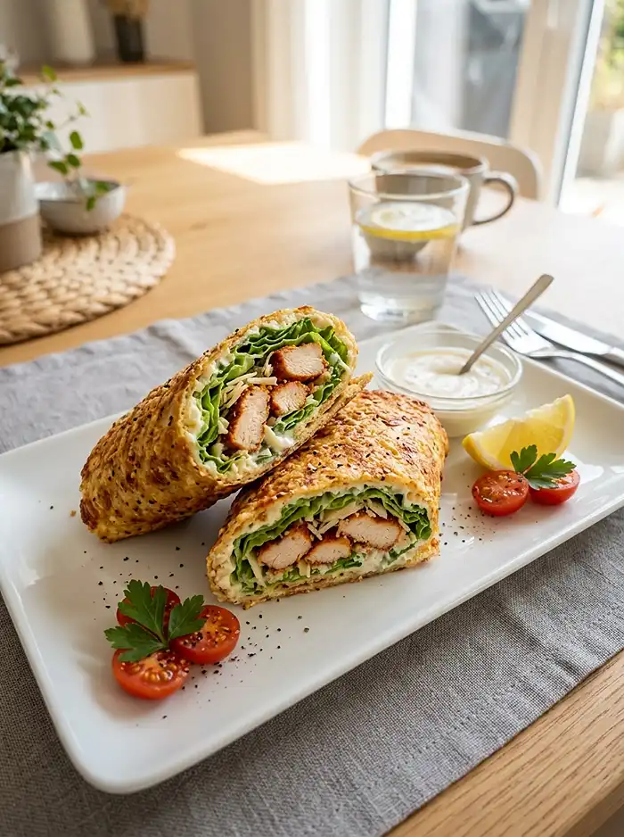 Healthy cottage cheese chicken wrap recipe​