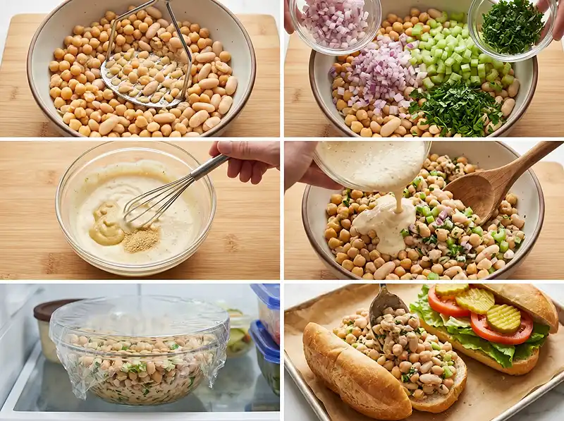 How to Make dense bean salad grinder recipe​