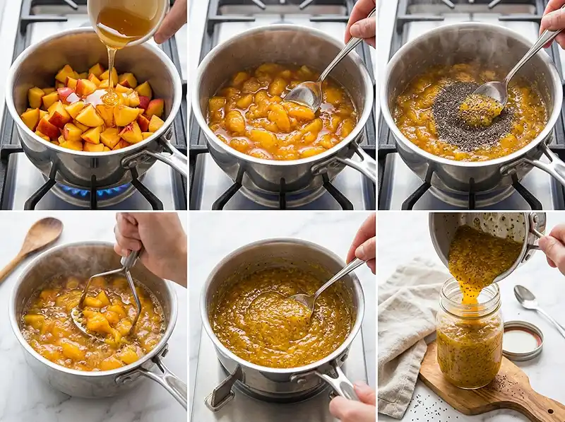 Peach Chia Seed Jam Recipe 4 How to Make peach jam recipe