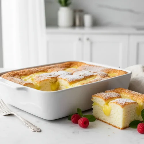 Beautiful plated angel food cake lemon pie filling recipe​