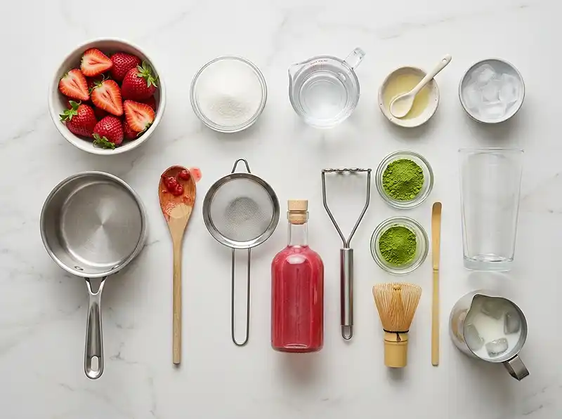 best strawberry syrup for matcha​ Ingredients