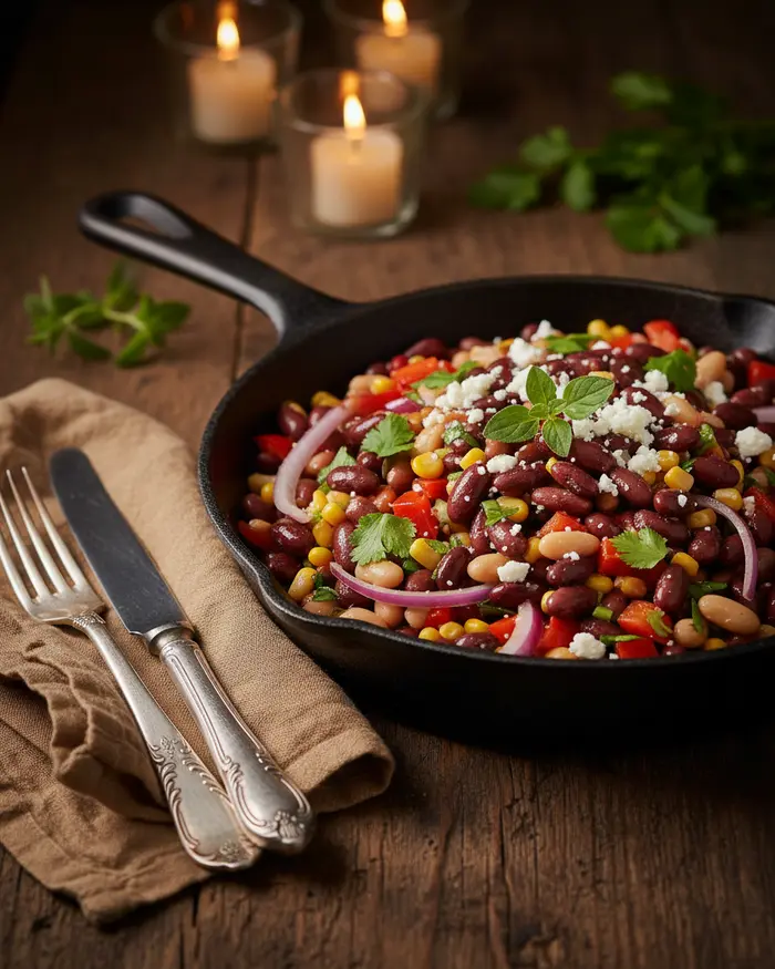 Dense Bean Salad Recipe 5 final plated dish