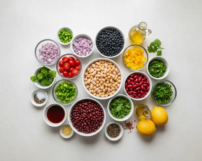 Dense Bean Salad Recipe 3 ingredients