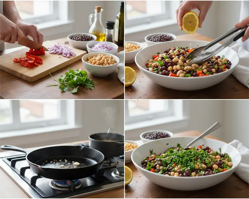 Dense Bean Salad Recipe 4 cooking process