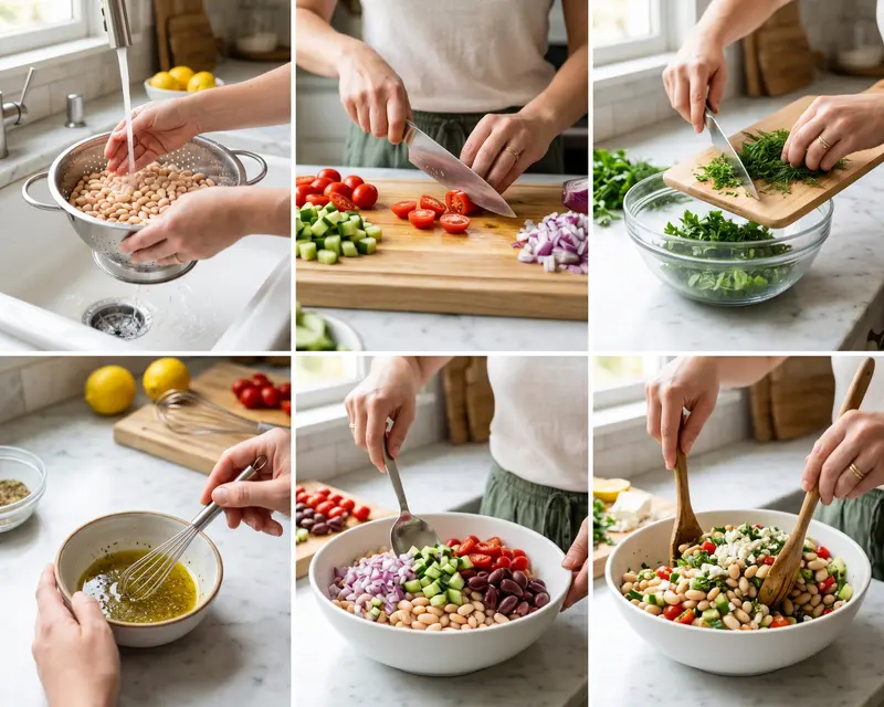 Best Greek Dense Bean Salad Recipe 4 cooking process