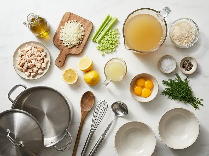 greek lemon and rice soup recipe​ Ingredients