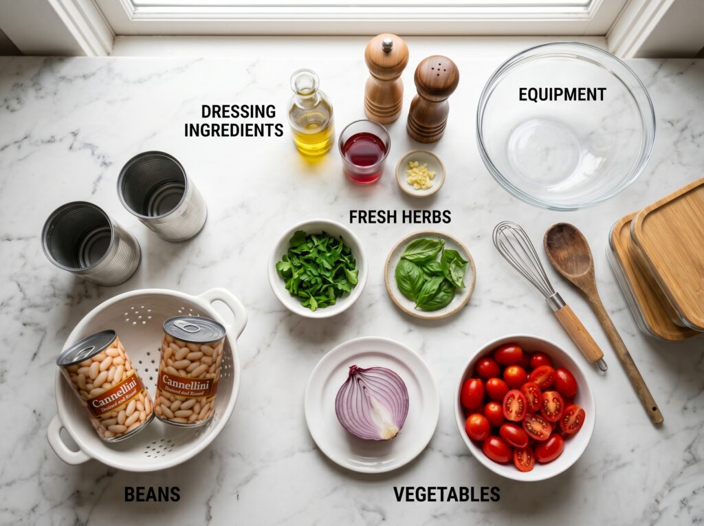 italian dense bean salad recipe Ingredients