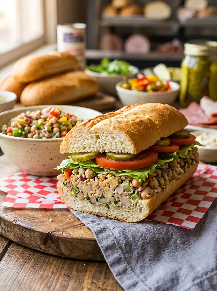 italian grinder dense bean salad recipe​