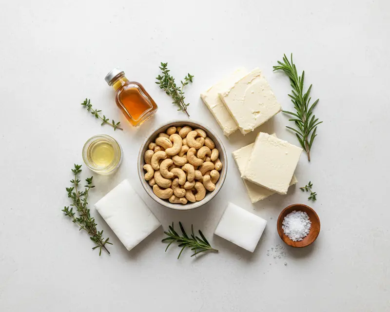 Fresh raw ingredients for miyoko butter recipe​