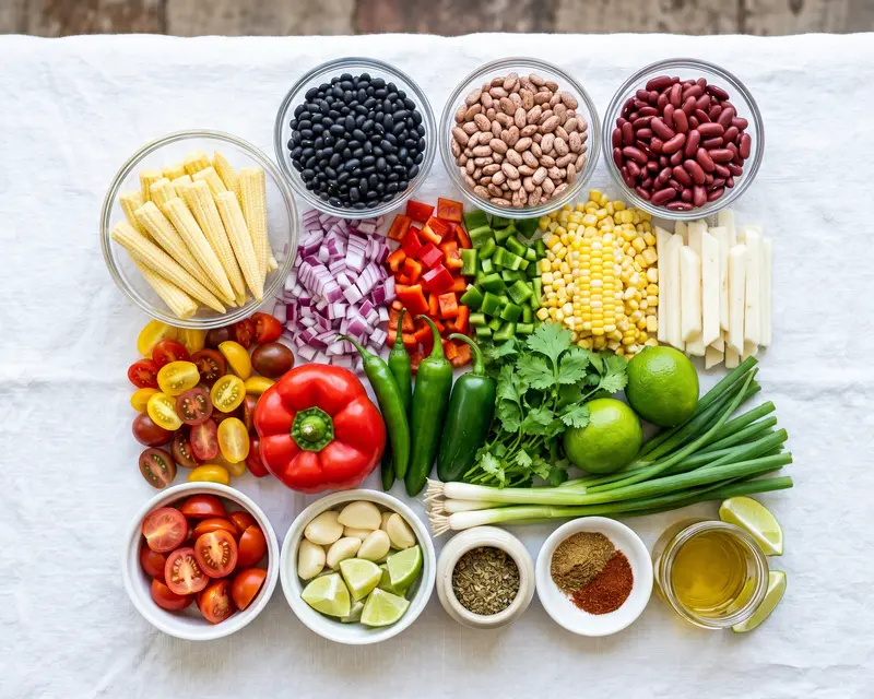 Southwestern Dense Bean Salad Recipe 3 ingredients