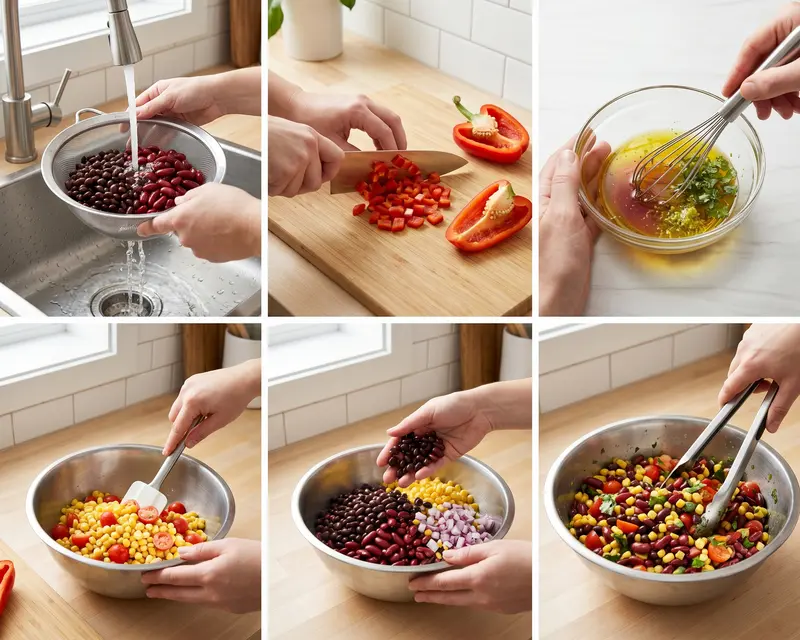 Southwestern Dense Bean Salad Recipe 4 cooking process