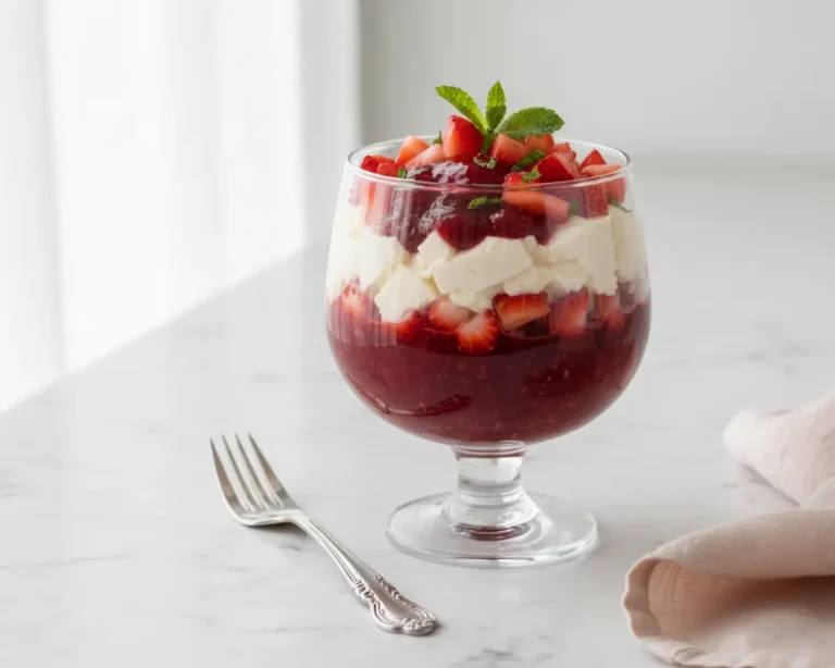 Beautiful plated strawberry taho