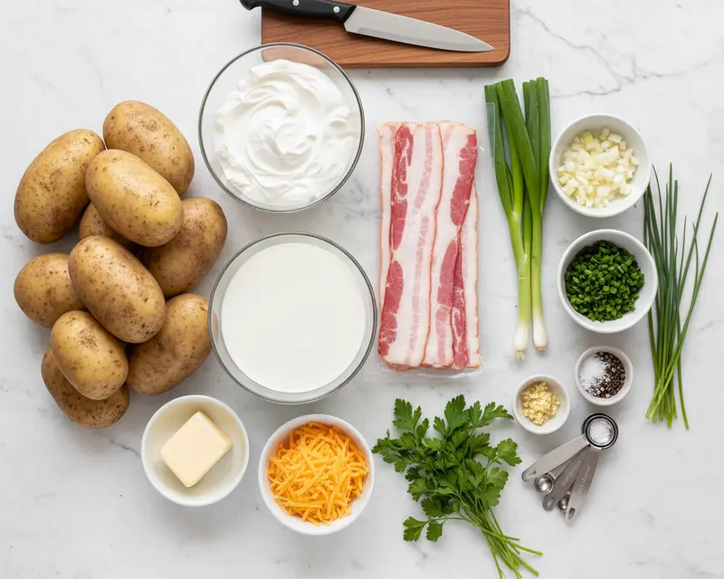 Twice Baked Potato Casserole Recipe 3 ingredients