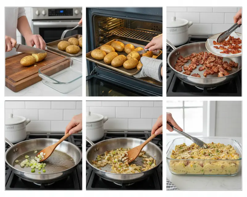 Twice Baked Potato Casserole Recipe 4 cooking process