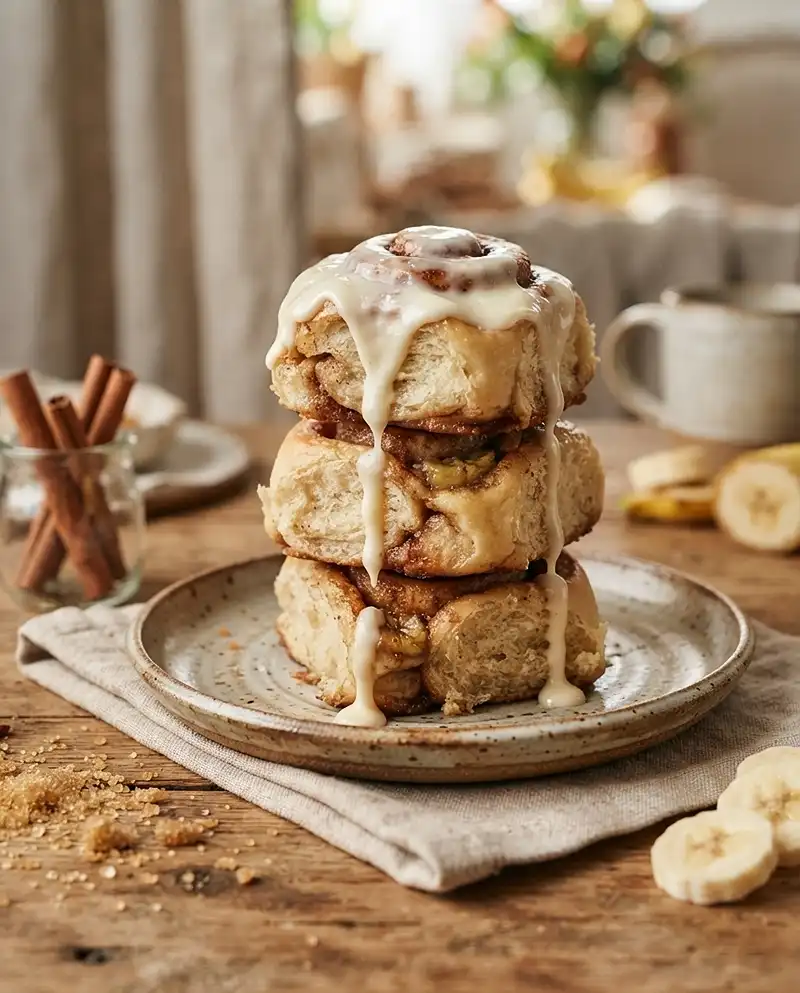 Simple Brown Butter Banana Bread Cinnamon Rolls 5 Brown Butter Banana Bread Cinnamon Rolls