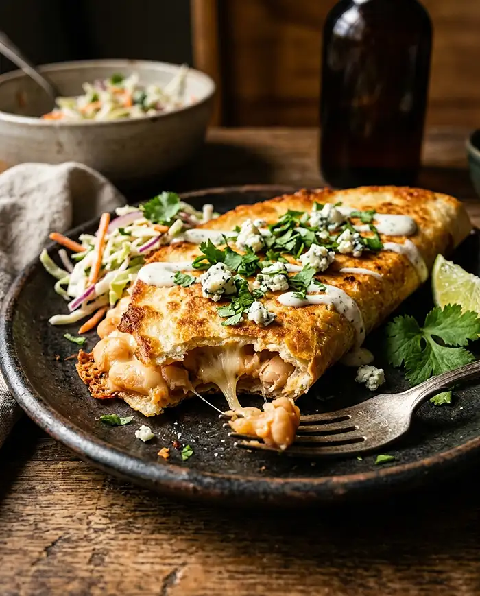 Buffalo White Bean Tacos recipe