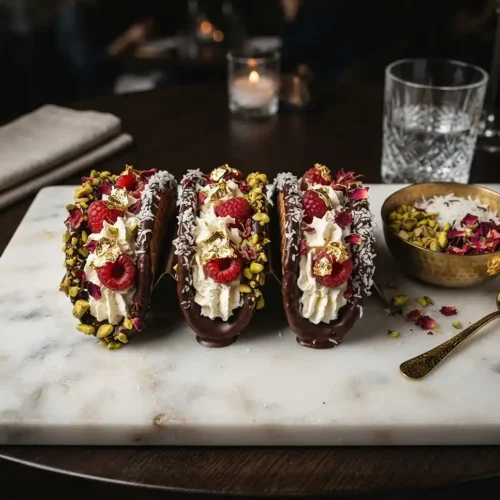 Dubai Chocolate Tacos 2 Dubai Chocolate Tacos