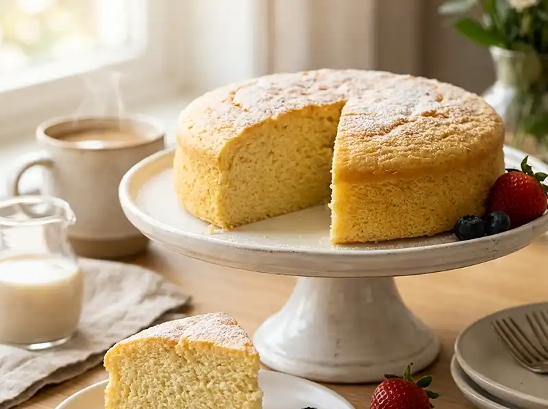 Easy Eggless Vanilla Cake