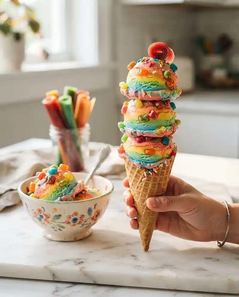 Fruit Roll-Up Ice Cream Recipe 5 Fruit Roll-Up Ice Cream