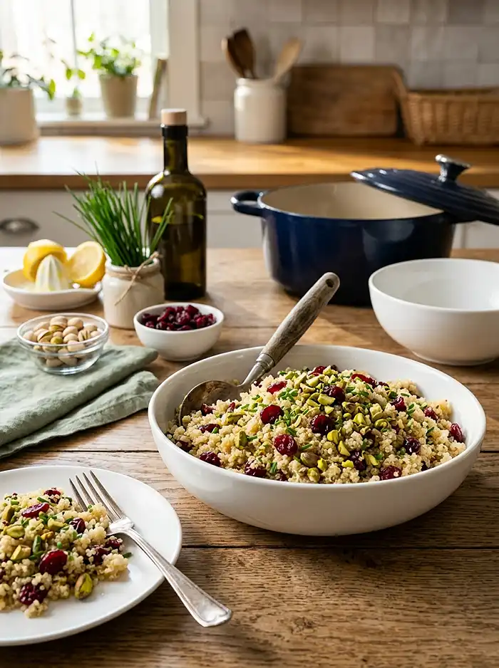 Quinoa Pistachio Cranberry Salad Recipe 5 Gluten Free Cranberry Pistachio Quinoa Pilaf Recipe