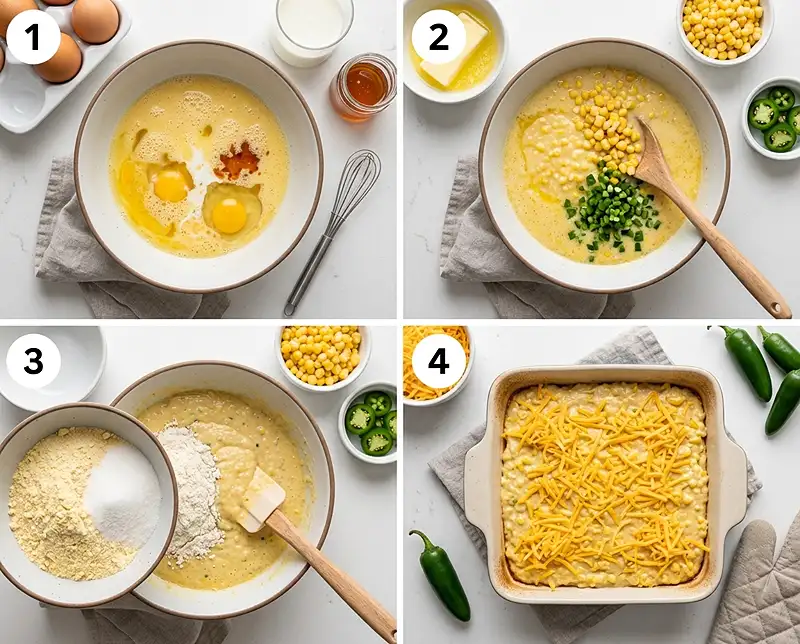 How to Make Hot Honey Jalapeño Cornbread Pudding