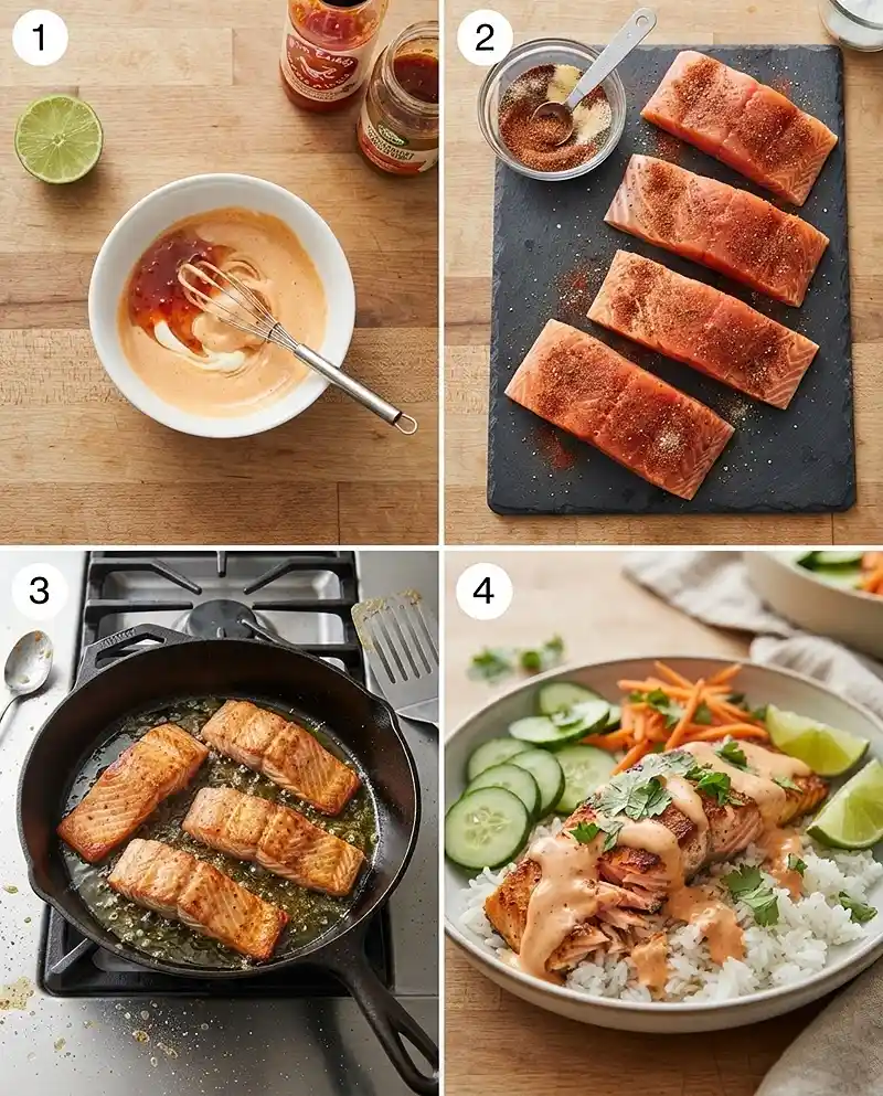 Mediterranean Bang Bang Salmon Recipe 4 How to Make Mediterranean Bang Bang Salmon Recipe