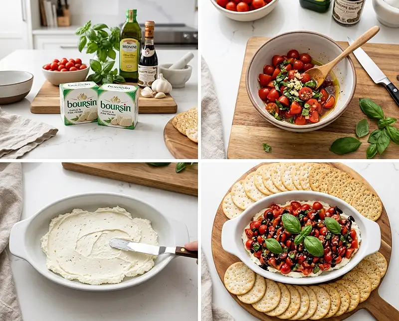 How to Make boursin bruschetta dip​