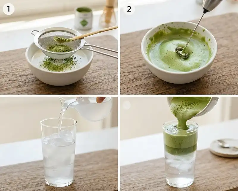 How to Make coconut cloud matcha latte​
