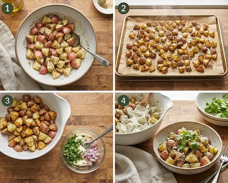 How to Make herb roasted potato salad​