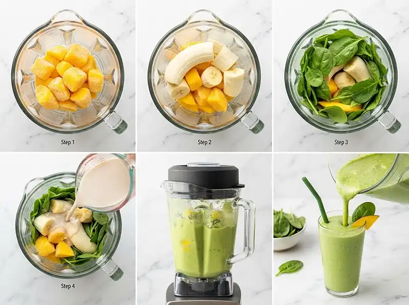 How to Make mango and spinach smoothie recipe​
