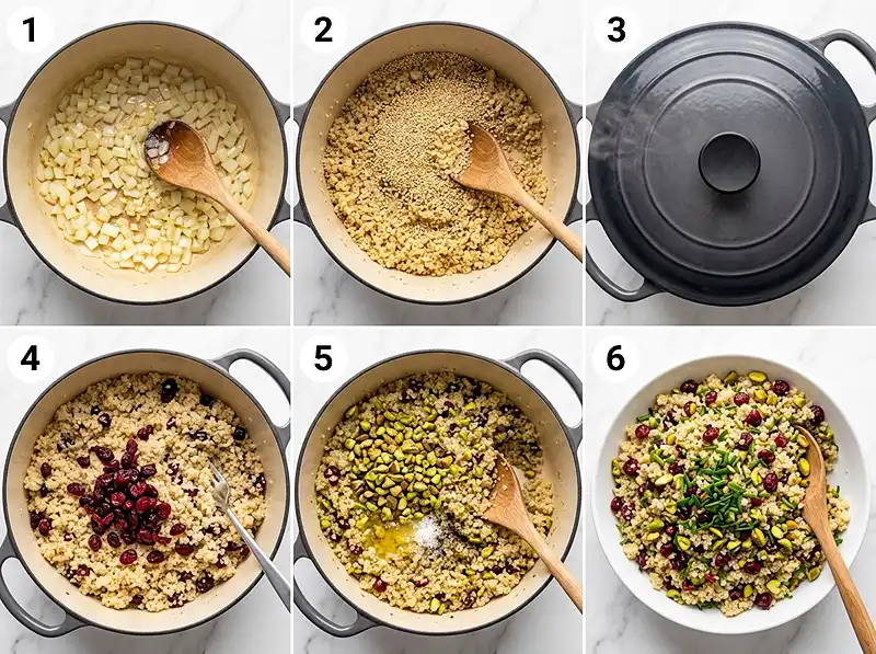 How to Make quinoa pistachio cranberry salad​