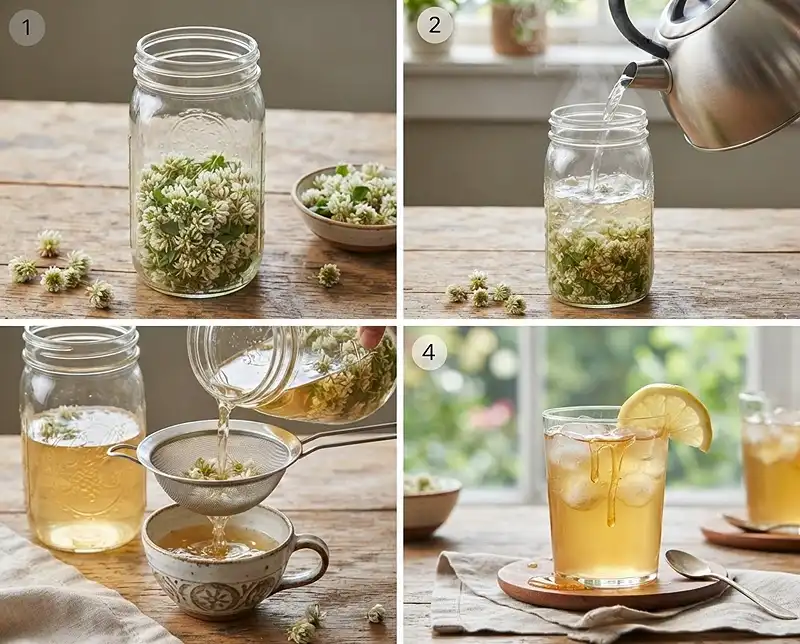 How to Make white clover tea recipe​