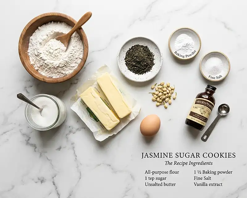 Jasmine Sugar Cookies Recipe 3 jasmine flavored dessert Ingredients