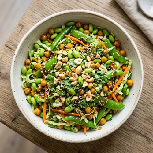 miso sesame dense bean salad​